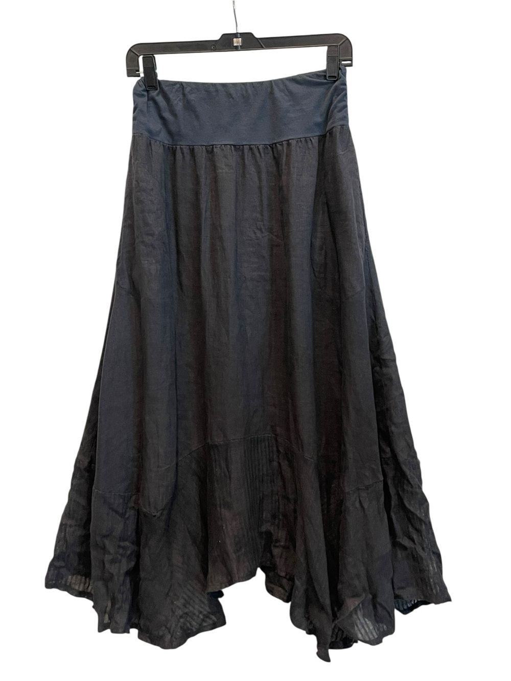 Inizio woman charcoal grey color Skirt XL Flowing Maxi